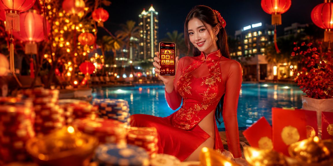 Người chơi Việt Nam xem thông tin cược casino trên màn hình